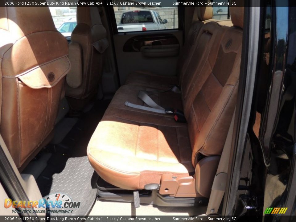 2006 Ford F250 Super Duty King Ranch Crew Cab 4x4 Black / Castano Brown Leather Photo #6