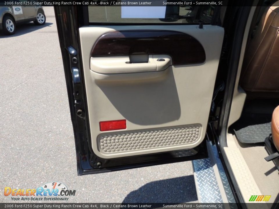 2006 Ford F250 Super Duty King Ranch Crew Cab 4x4 Black / Castano Brown Leather Photo #7