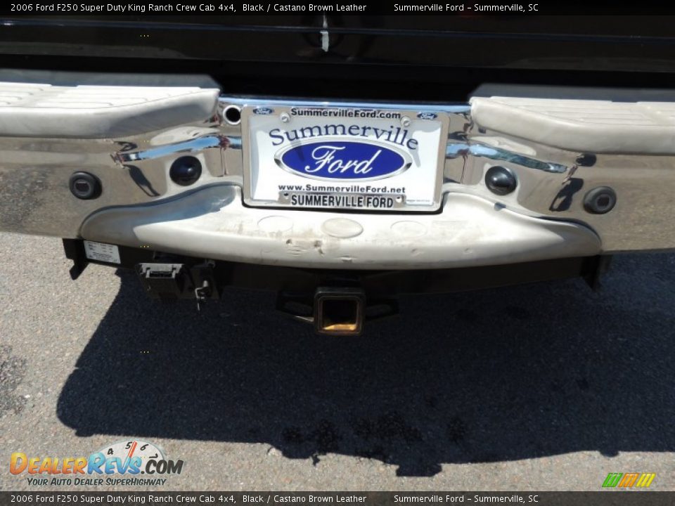 2006 Ford F250 Super Duty King Ranch Crew Cab 4x4 Black / Castano Brown Leather Photo #14