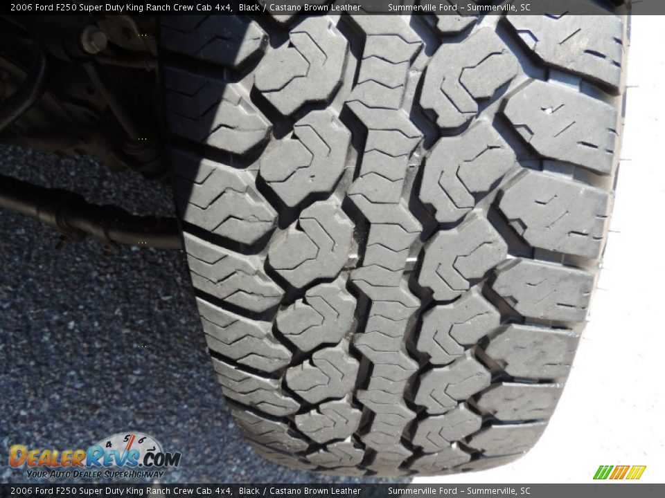 2006 Ford F250 Super Duty King Ranch Crew Cab 4x4 Black / Castano Brown Leather Photo #18