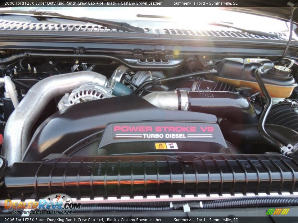 2006 Ford F250 Super Duty King Ranch Crew Cab 4x4 Black / Castano Brown Leather Photo #19