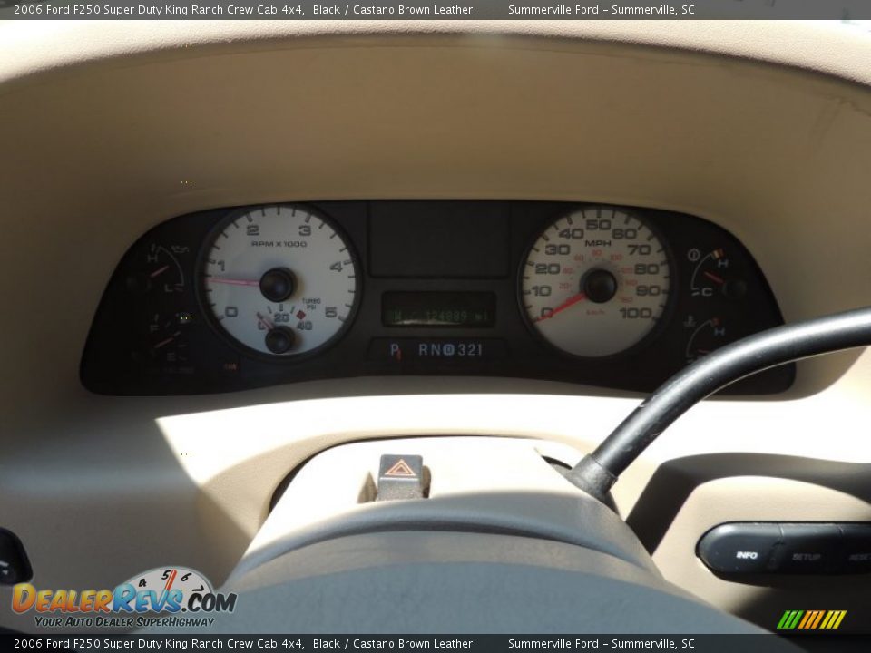 2006 Ford F250 Super Duty King Ranch Crew Cab 4x4 Black / Castano Brown Leather Photo #21