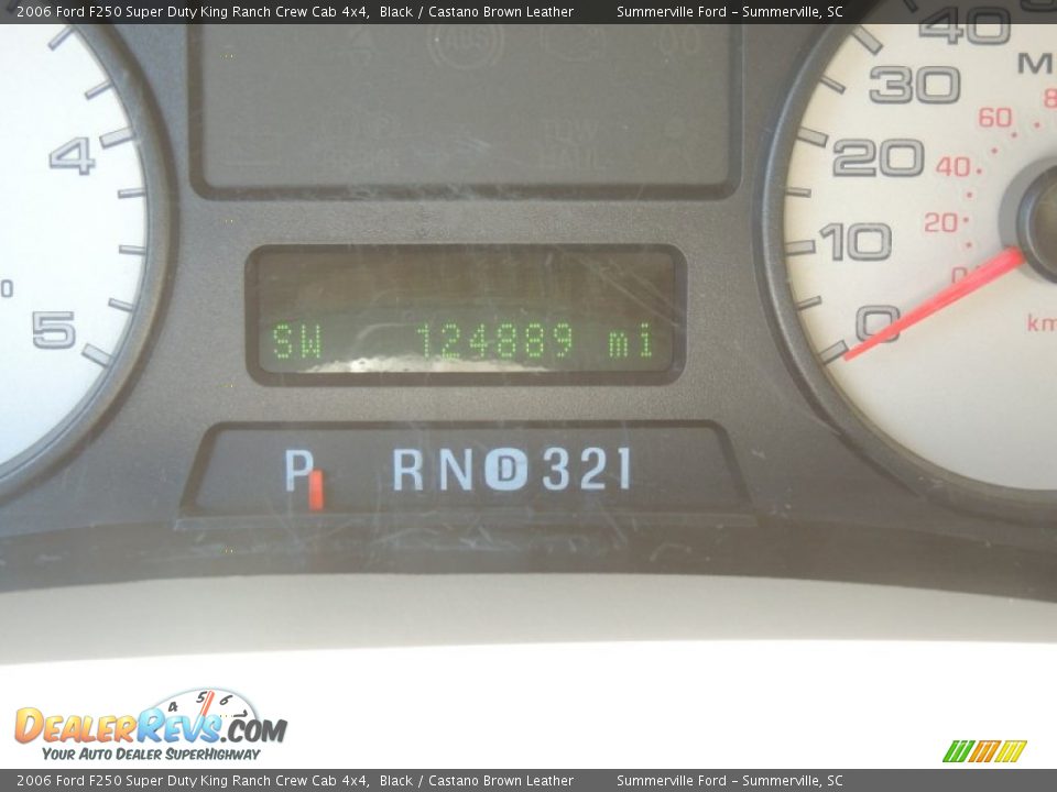 2006 Ford F250 Super Duty King Ranch Crew Cab 4x4 Black / Castano Brown Leather Photo #22