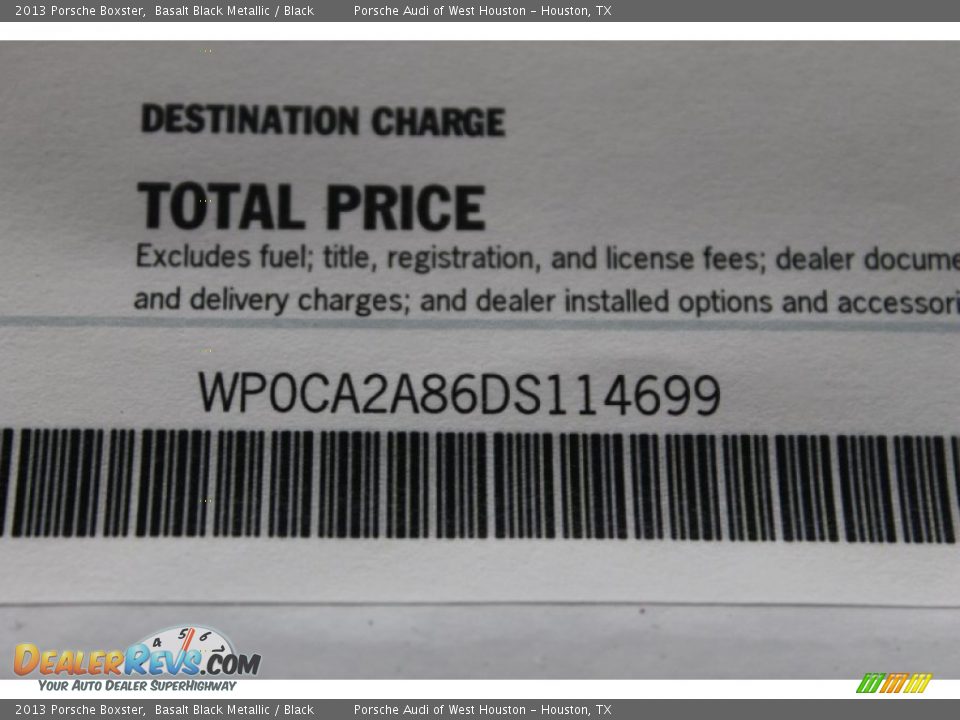 2013 Porsche Boxster Basalt Black Metallic / Black Photo #30