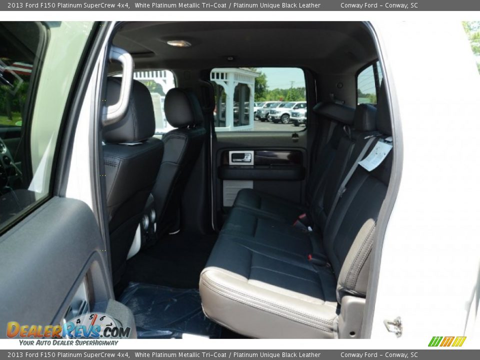 2013 Ford F150 Platinum SuperCrew 4x4 White Platinum Metallic Tri-Coat / Platinum Unique Black Leather Photo #11