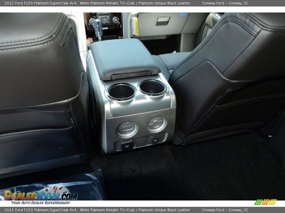 2013 Ford F150 Platinum SuperCrew 4x4 White Platinum Metallic Tri-Coat / Platinum Unique Black Leather Photo #12