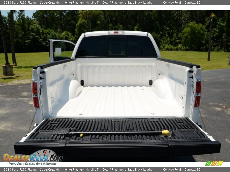 2013 Ford F150 Platinum SuperCrew 4x4 White Platinum Metallic Tri-Coat / Platinum Unique Black Leather Photo #15
