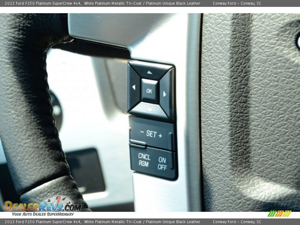 2013 Ford F150 Platinum SuperCrew 4x4 White Platinum Metallic Tri-Coat / Platinum Unique Black Leather Photo #20