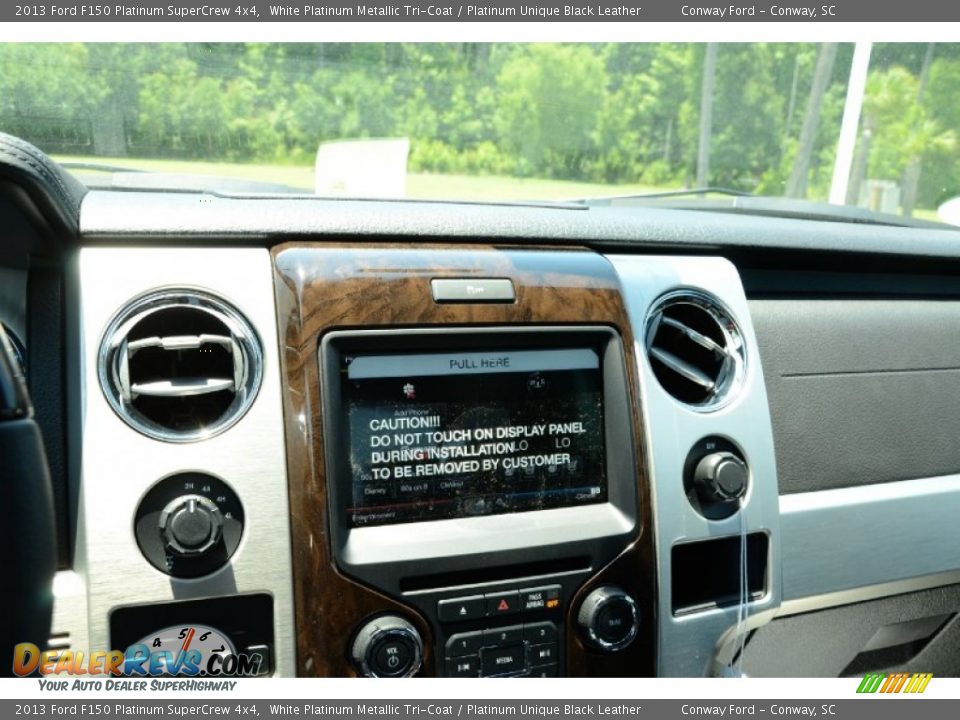 2013 Ford F150 Platinum SuperCrew 4x4 White Platinum Metallic Tri-Coat / Platinum Unique Black Leather Photo #22