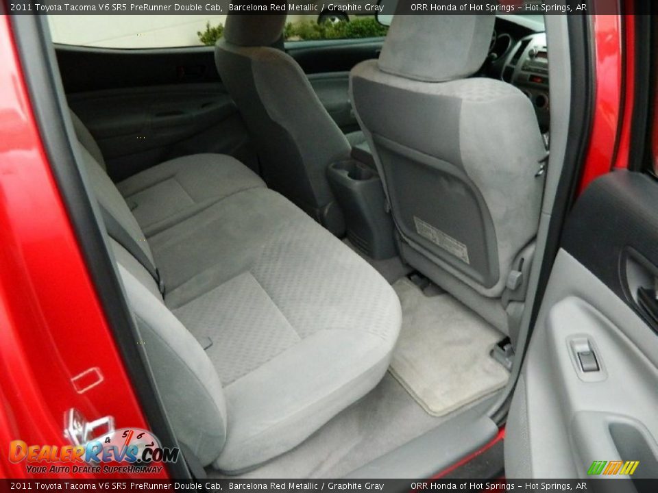 2011 Toyota Tacoma V6 SR5 PreRunner Double Cab Barcelona Red Metallic / Graphite Gray Photo #10