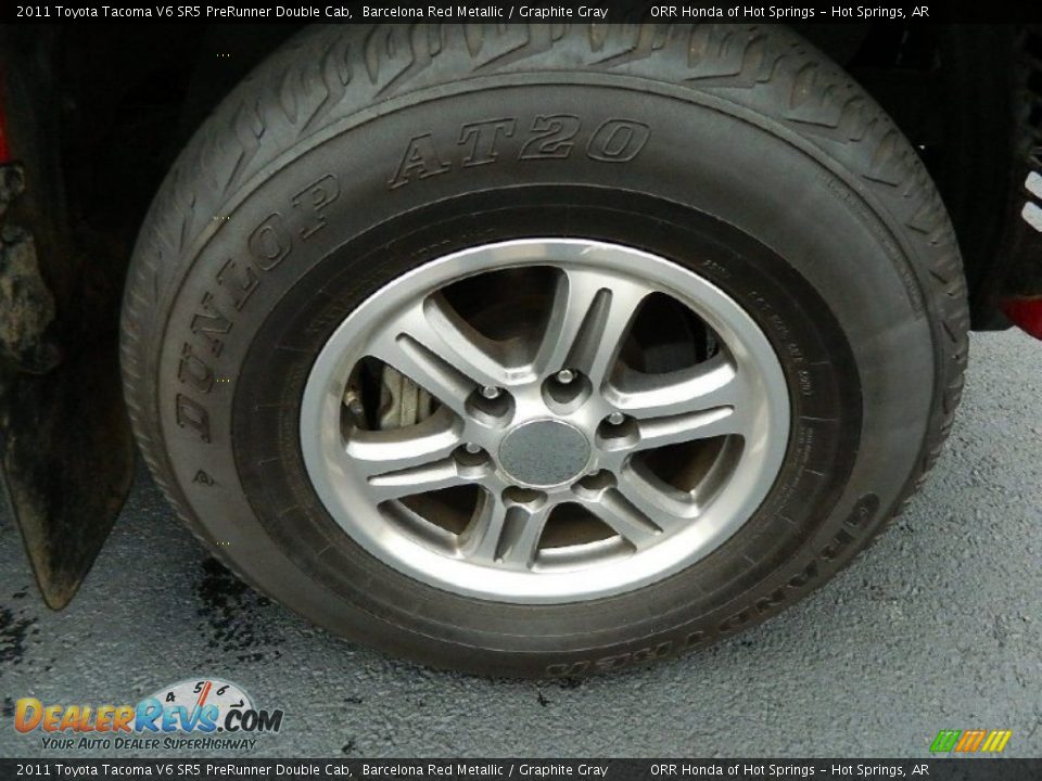 2011 Toyota Tacoma V6 SR5 PreRunner Double Cab Barcelona Red Metallic / Graphite Gray Photo #12
