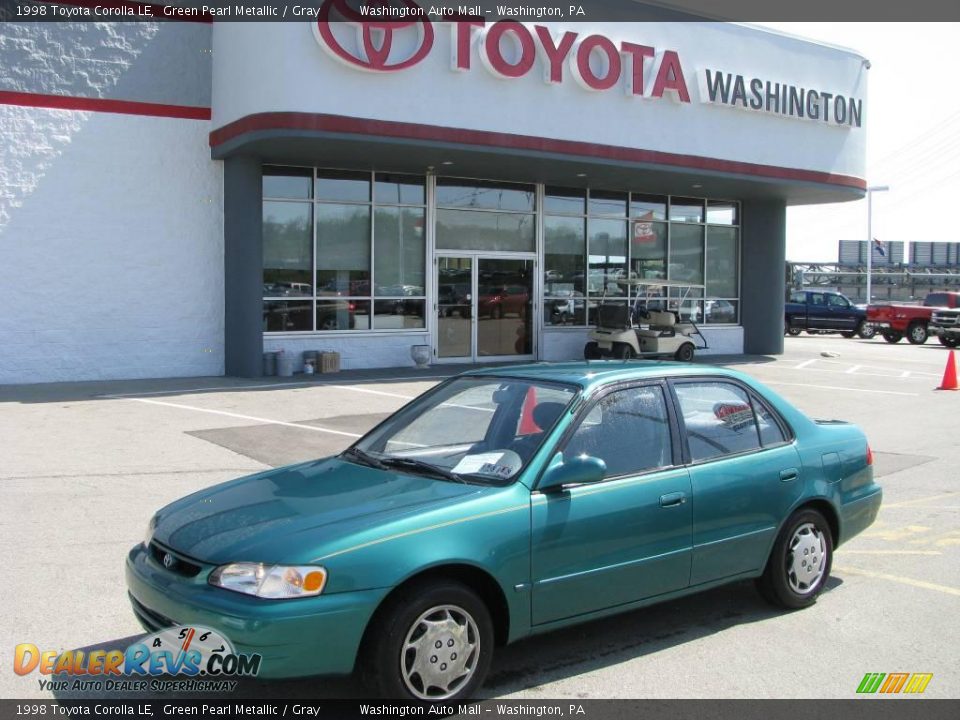 1998 Toyota Corolla LE Green Pearl Metallic / Gray Photo #1