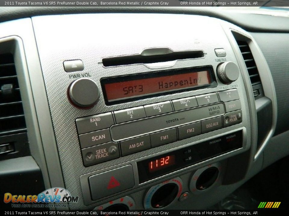 2011 Toyota Tacoma V6 SR5 PreRunner Double Cab Barcelona Red Metallic / Graphite Gray Photo #14