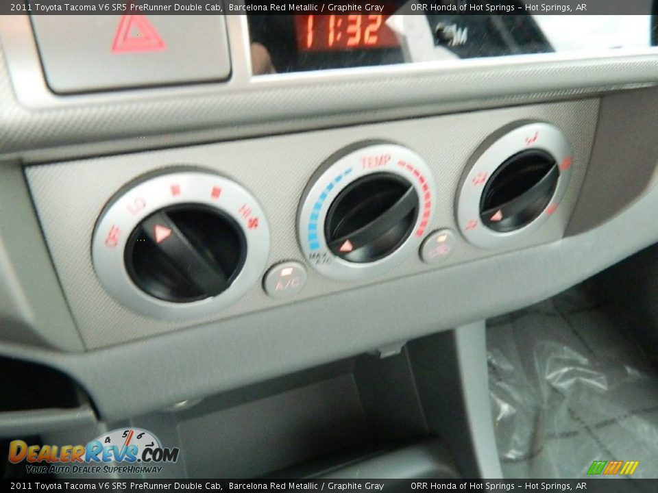 2011 Toyota Tacoma V6 SR5 PreRunner Double Cab Barcelona Red Metallic / Graphite Gray Photo #15