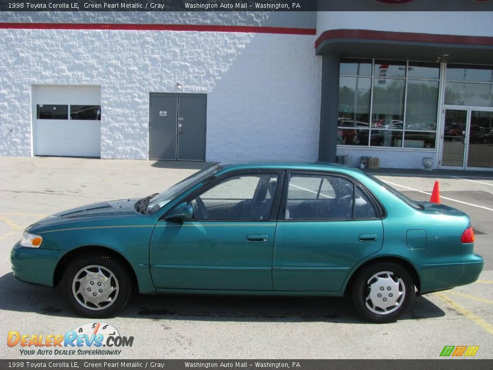 1998 Toyota Corolla LE Green Pearl Metallic / Gray Photo #2