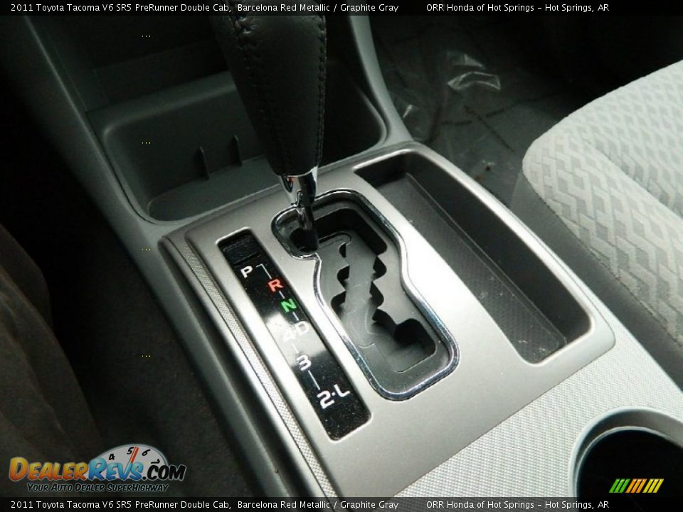 2011 Toyota Tacoma V6 SR5 PreRunner Double Cab Barcelona Red Metallic / Graphite Gray Photo #16