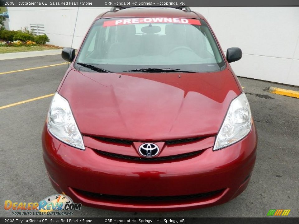 2008 Toyota Sienna CE Salsa Red Pearl / Stone Photo #2