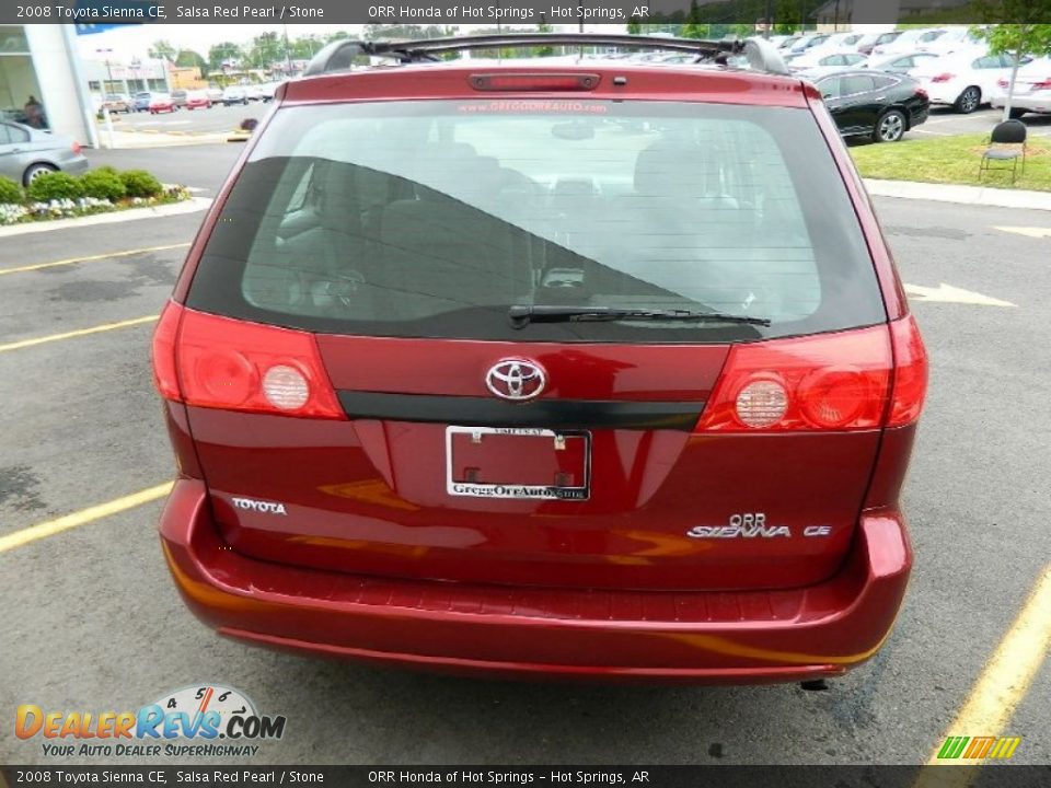 2008 Toyota Sienna CE Salsa Red Pearl / Stone Photo #5