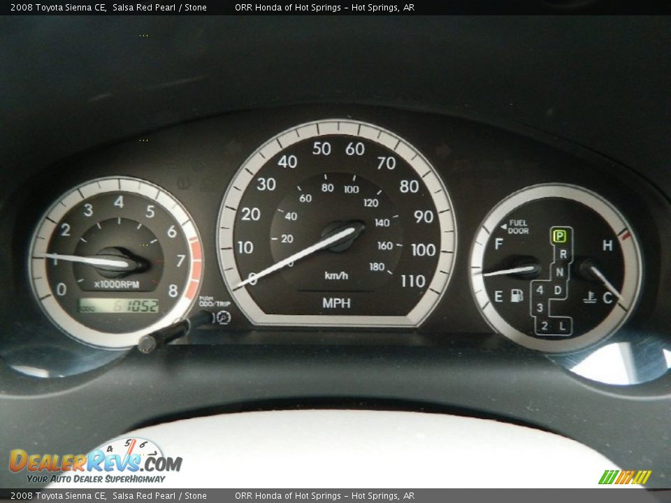 2008 Toyota Sienna CE Gauges Photo #21