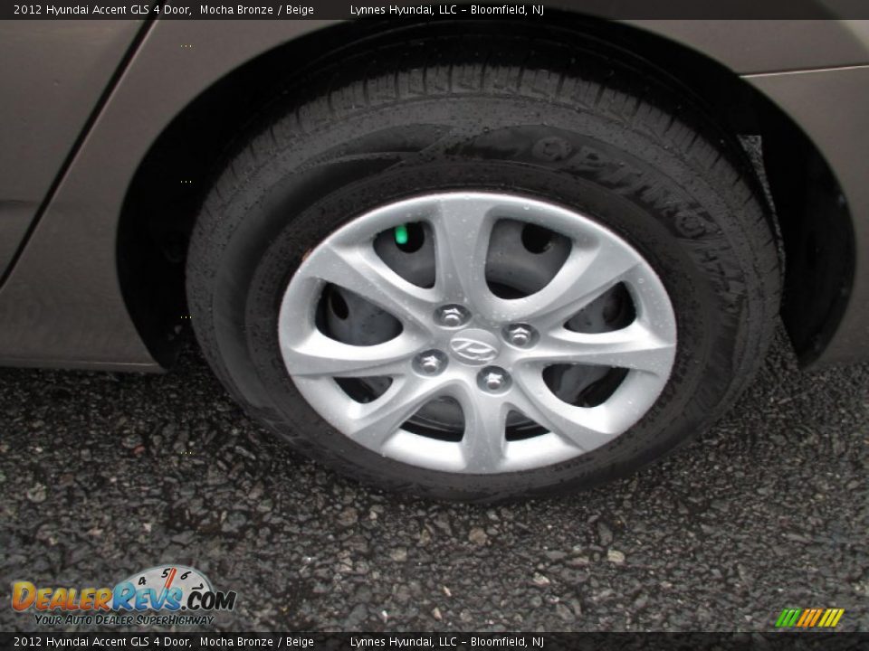 2012 Hyundai Accent GLS 4 Door Mocha Bronze / Beige Photo #4