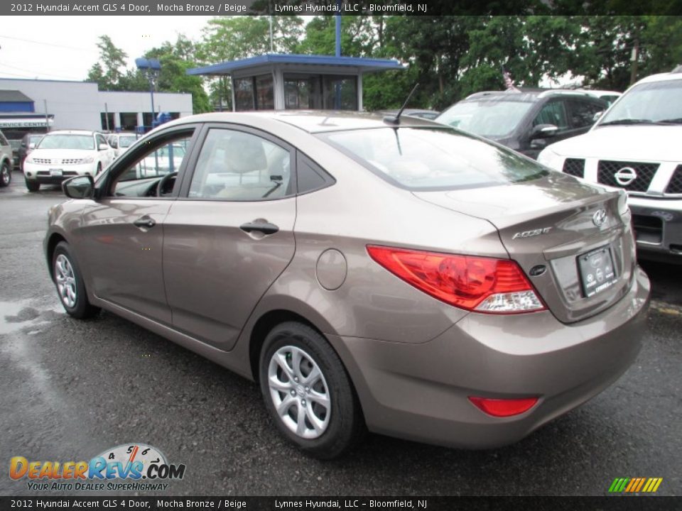 2012 Hyundai Accent GLS 4 Door Mocha Bronze / Beige Photo #6
