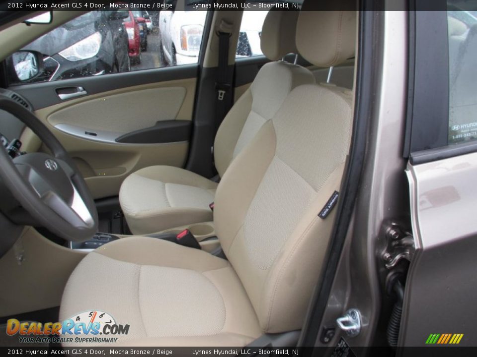 2012 Hyundai Accent GLS 4 Door Mocha Bronze / Beige Photo #8