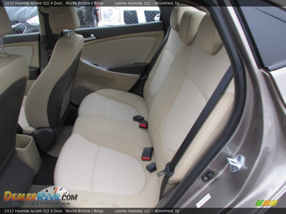 2012 Hyundai Accent GLS 4 Door Mocha Bronze / Beige Photo #9
