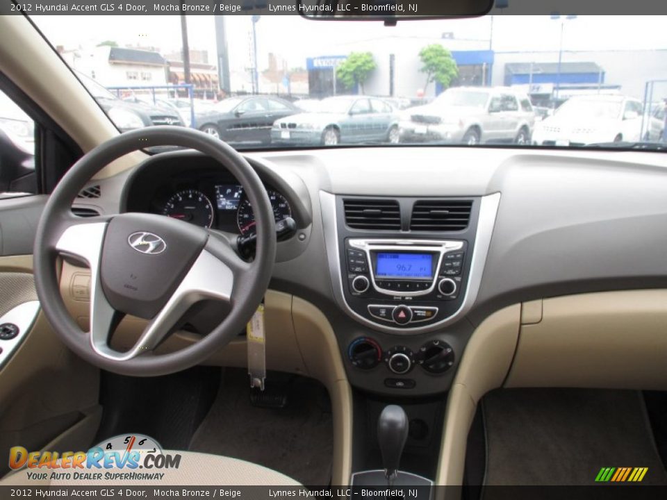 2012 Hyundai Accent GLS 4 Door Mocha Bronze / Beige Photo #10