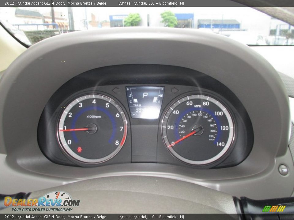 2012 Hyundai Accent GLS 4 Door Mocha Bronze / Beige Photo #11