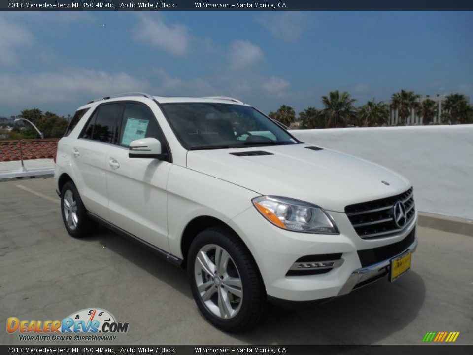2013 Mercedes-Benz ML 350 4Matic Arctic White / Black Photo #1