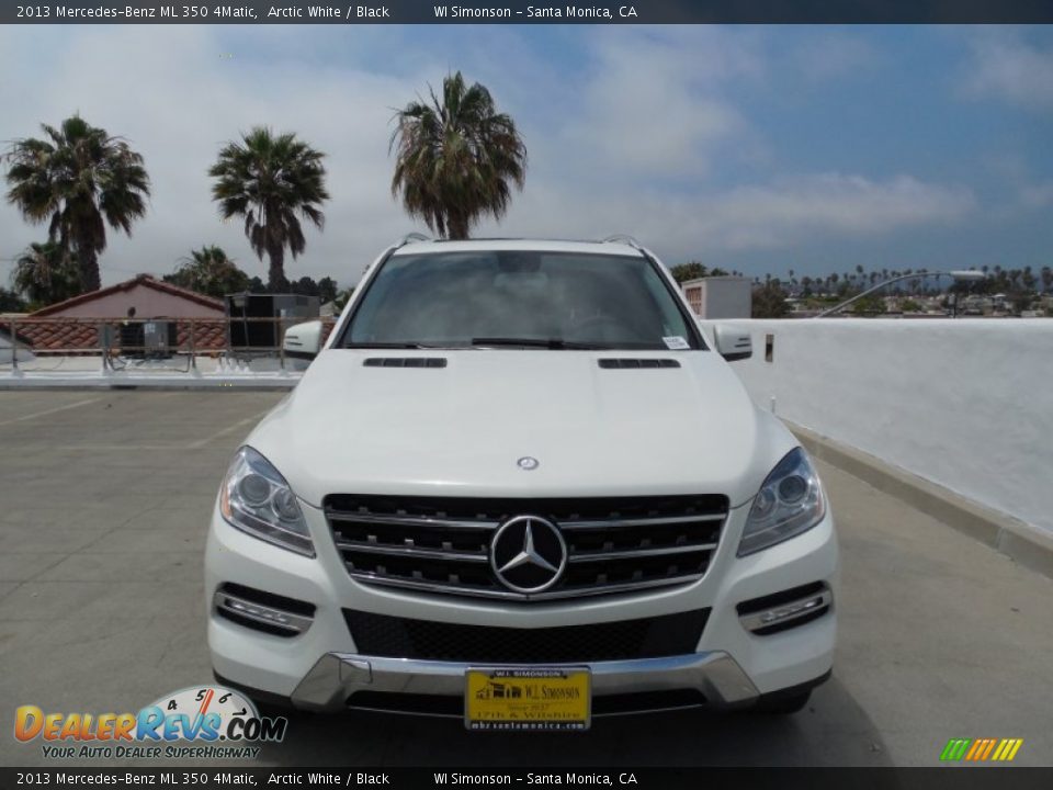 2013 Mercedes-Benz ML 350 4Matic Arctic White / Black Photo #2