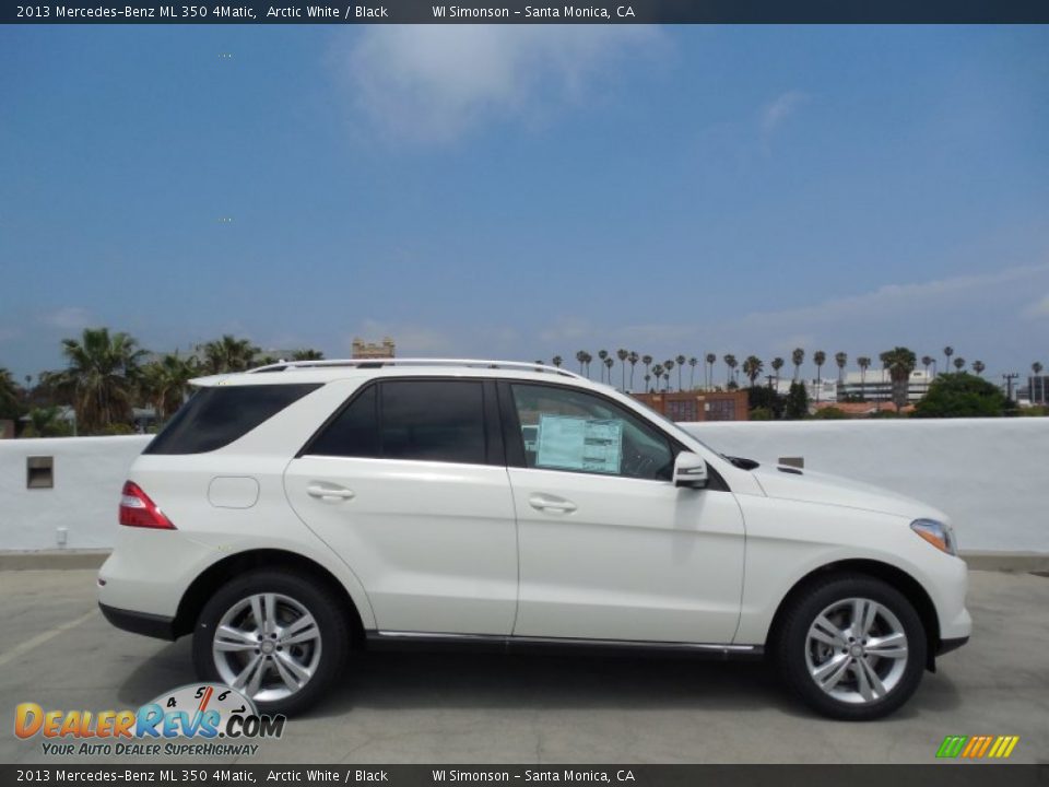 2013 Mercedes-Benz ML 350 4Matic Arctic White / Black Photo #3