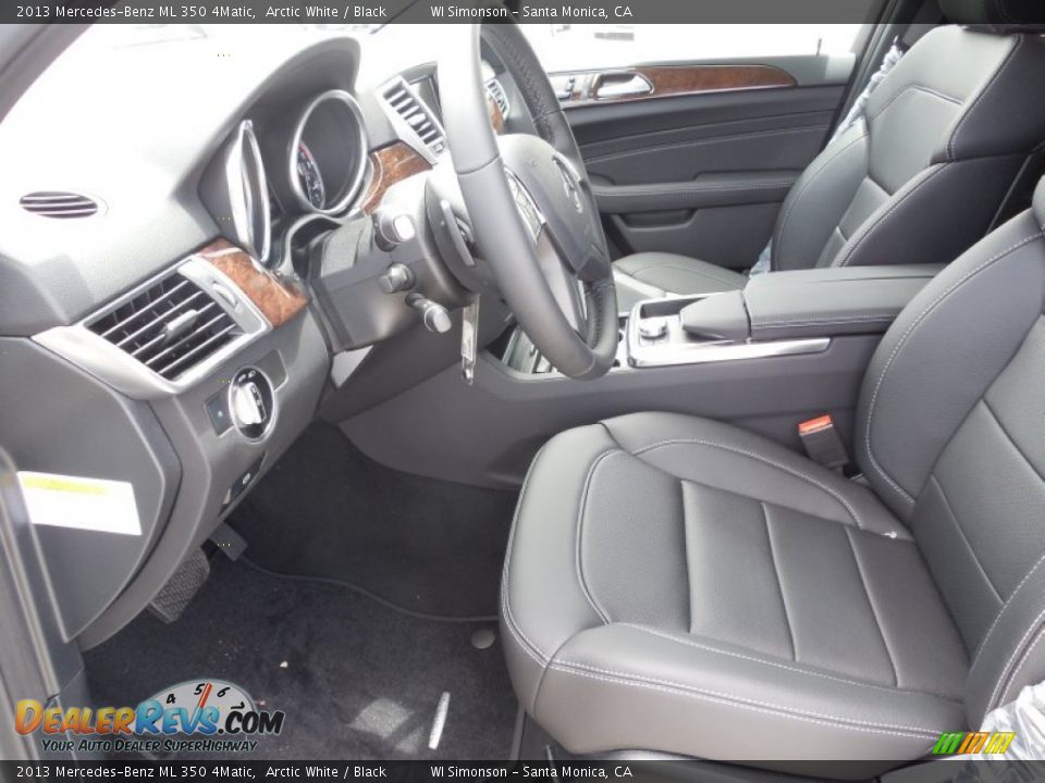 2013 Mercedes-Benz ML 350 4Matic Arctic White / Black Photo #7