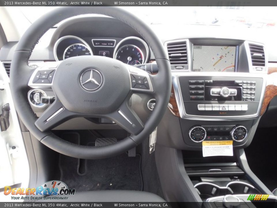 2013 Mercedes-Benz ML 350 4Matic Arctic White / Black Photo #8