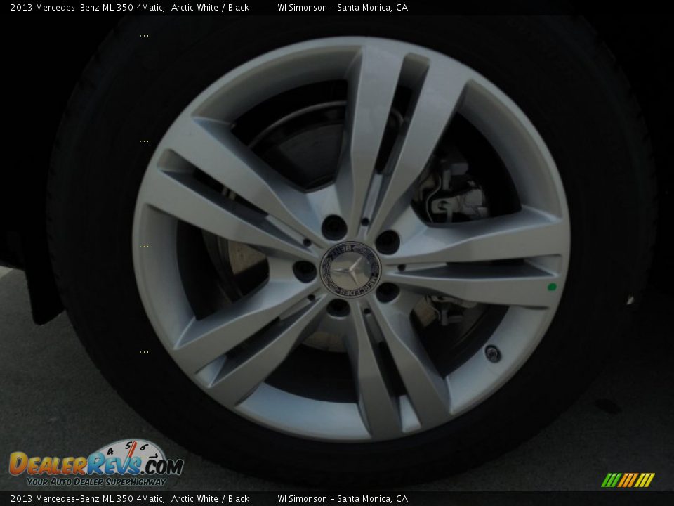 2013 Mercedes-Benz ML 350 4Matic Arctic White / Black Photo #10