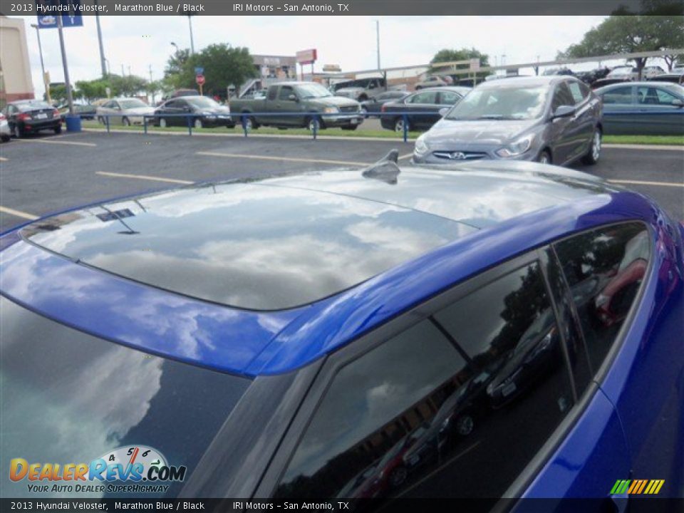2013 Hyundai Veloster Marathon Blue / Black Photo #5