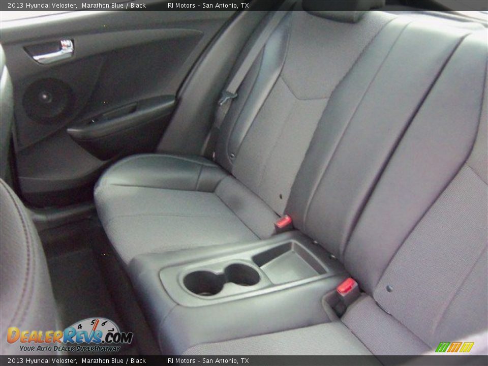 2013 Hyundai Veloster Marathon Blue / Black Photo #10