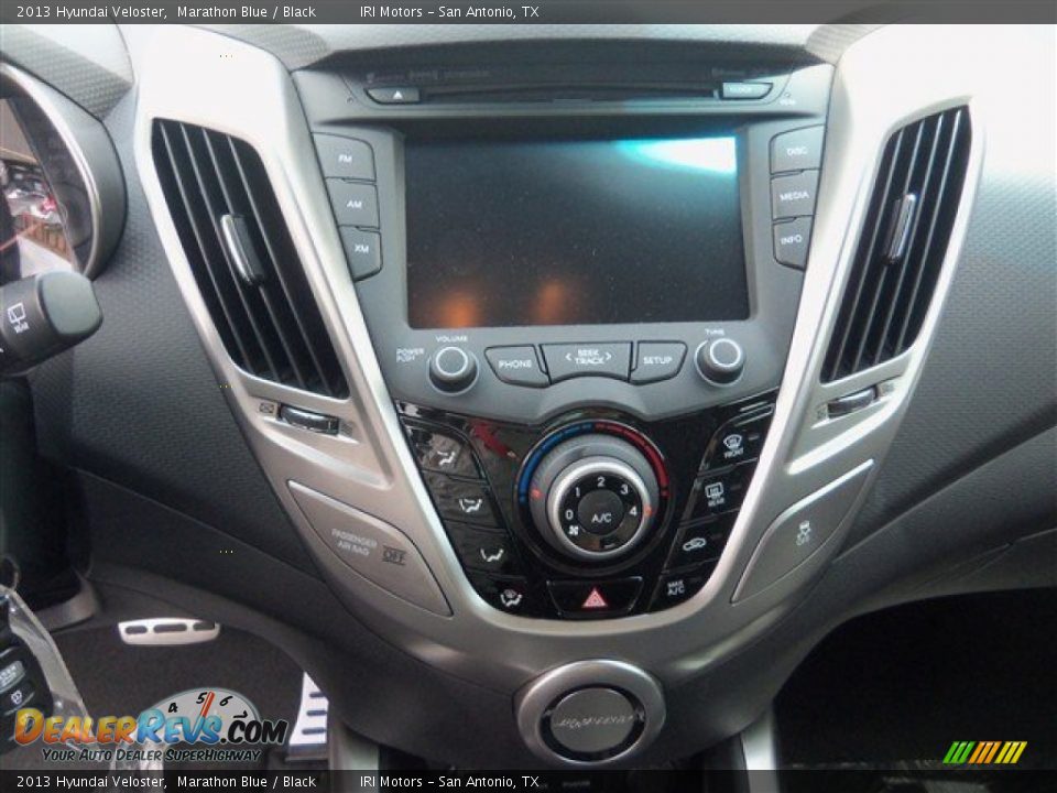 2013 Hyundai Veloster Marathon Blue / Black Photo #13