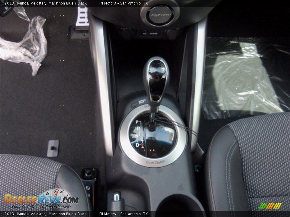 2013 Hyundai Veloster Marathon Blue / Black Photo #14