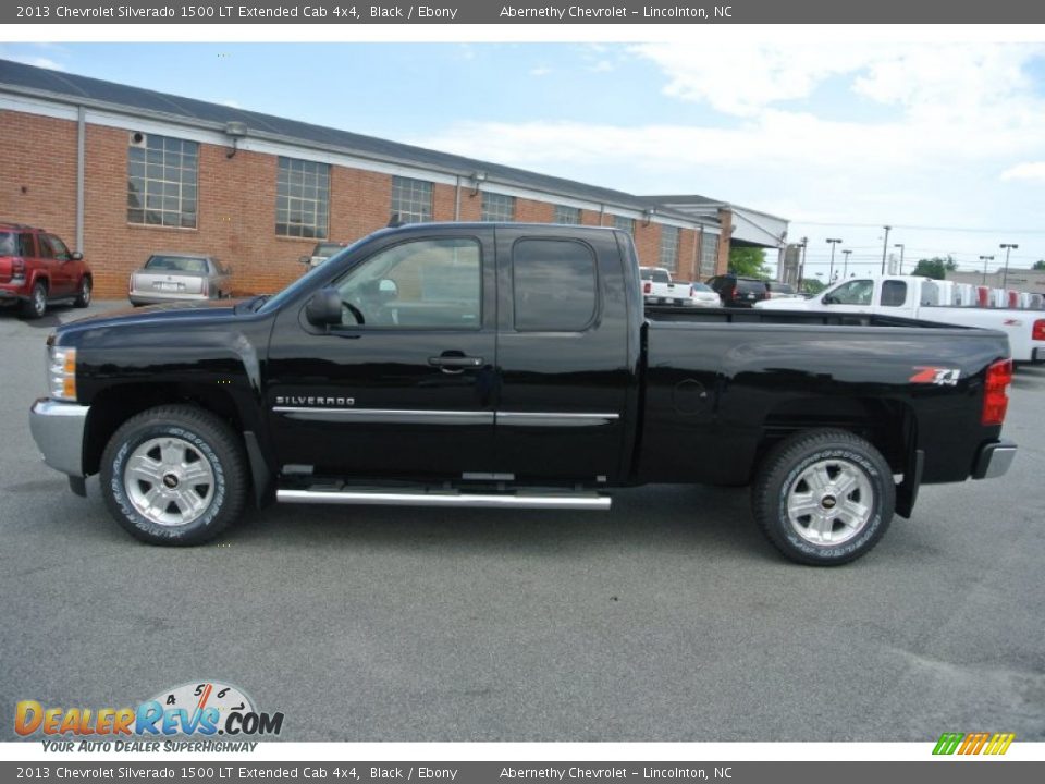 2013 Chevrolet Silverado 1500 LT Extended Cab 4x4 Black / Ebony Photo #3
