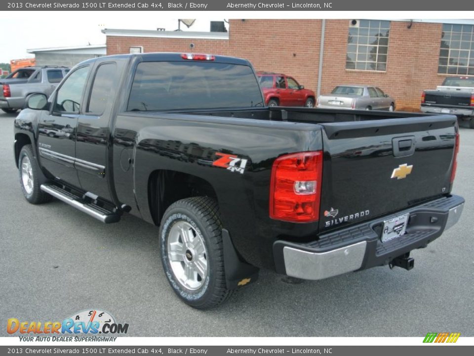 2013 Chevrolet Silverado 1500 LT Extended Cab 4x4 Black / Ebony Photo #4