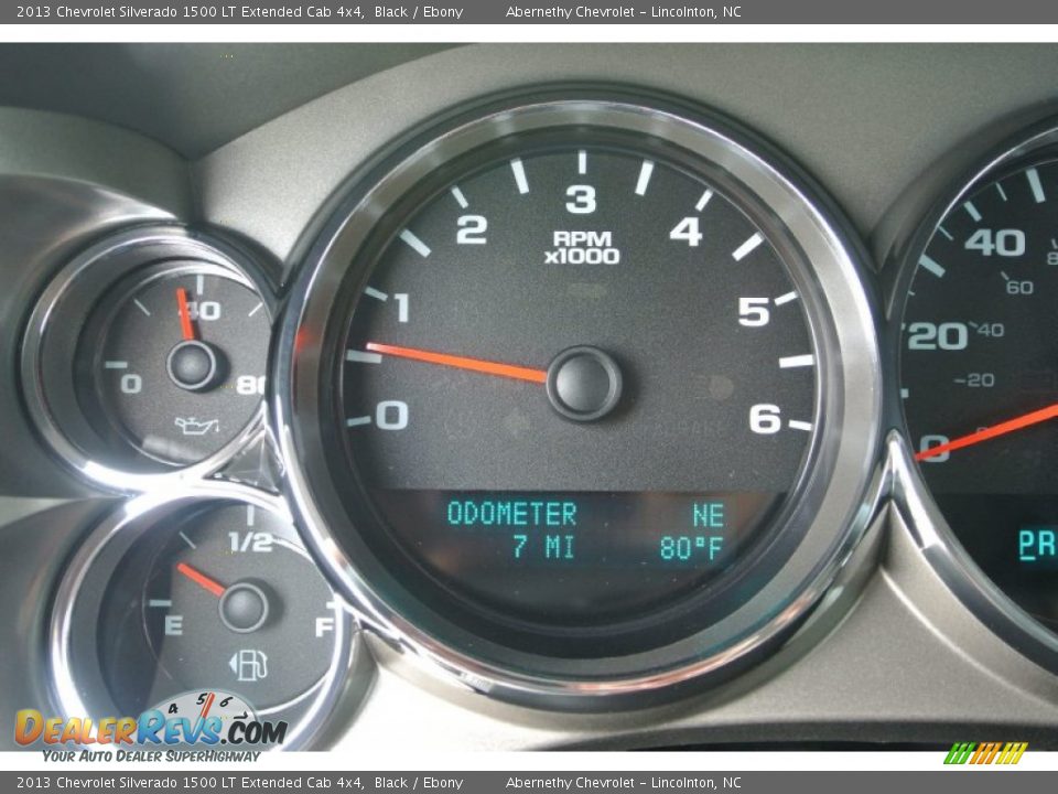 2013 Chevrolet Silverado 1500 LT Extended Cab 4x4 Black / Ebony Photo #14