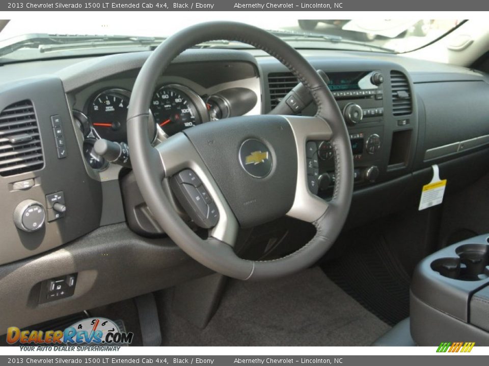 2013 Chevrolet Silverado 1500 LT Extended Cab 4x4 Black / Ebony Photo #21
