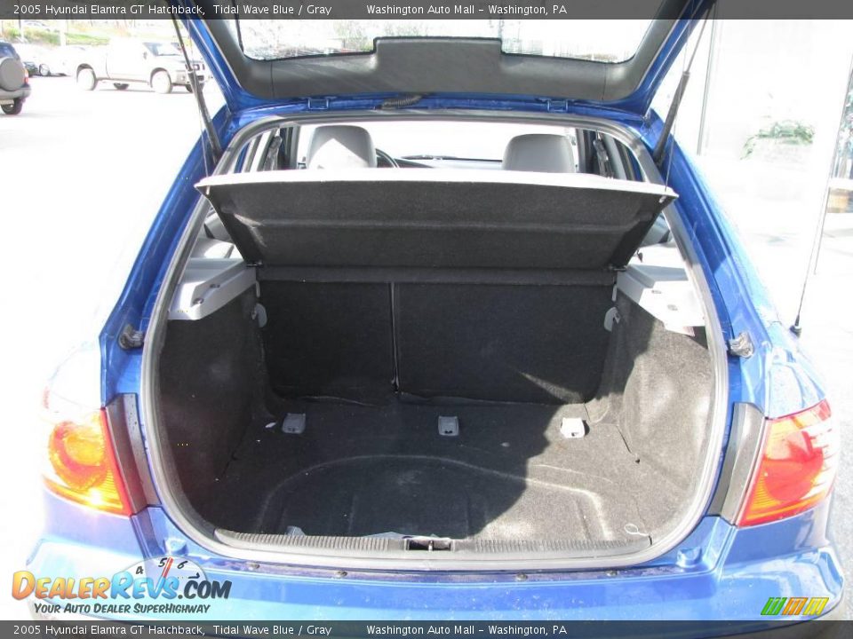 2005 Hyundai Elantra GT Hatchback Tidal Wave Blue / Gray Photo #11