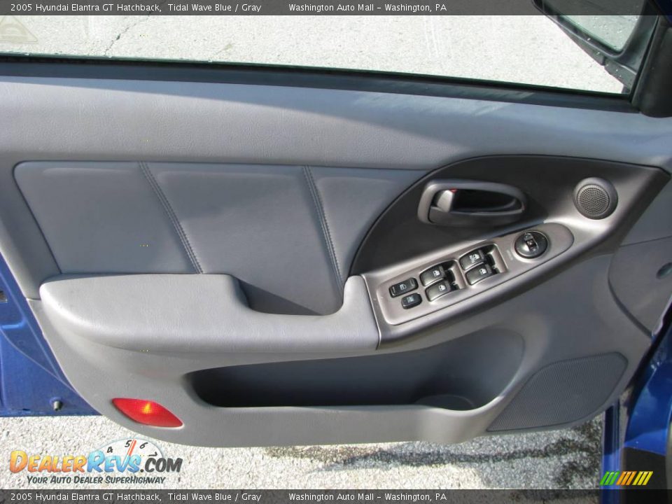 2005 Hyundai Elantra GT Hatchback Tidal Wave Blue / Gray Photo #15
