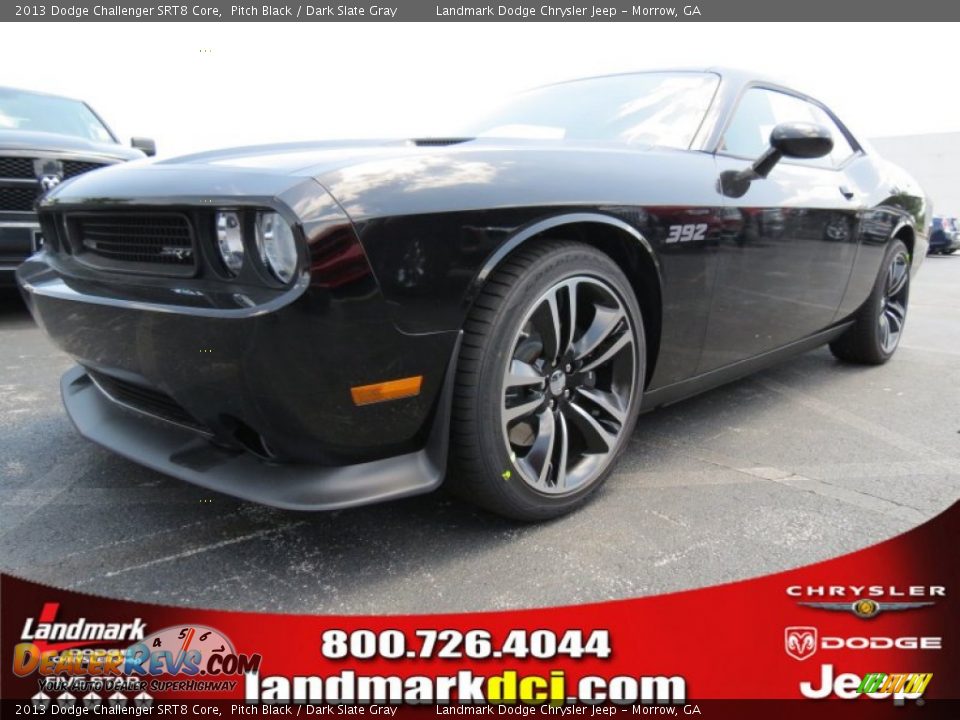 2013 Dodge Challenger SRT8 Core Pitch Black / Dark Slate Gray Photo #1