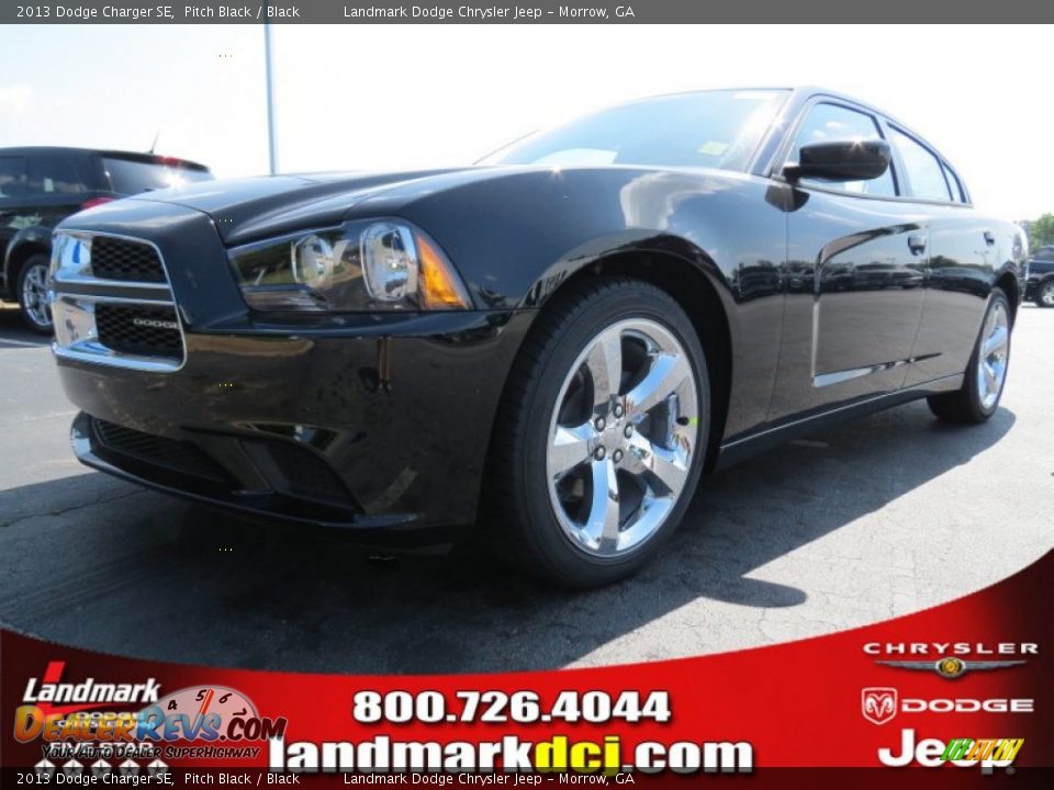 2013 Dodge Charger SE Pitch Black / Black Photo #1