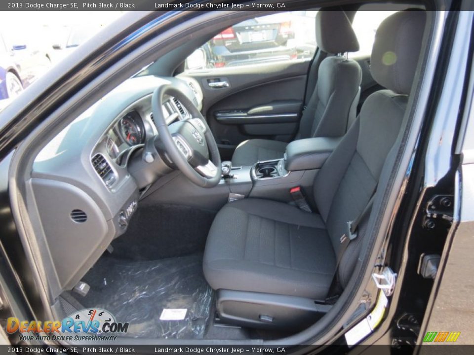 2013 Dodge Charger SE Pitch Black / Black Photo #6