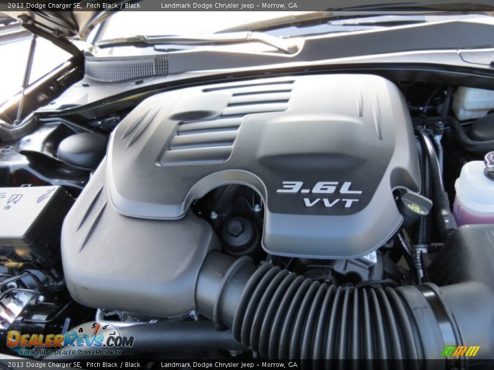 2013 Dodge Charger SE Pitch Black / Black Photo #9