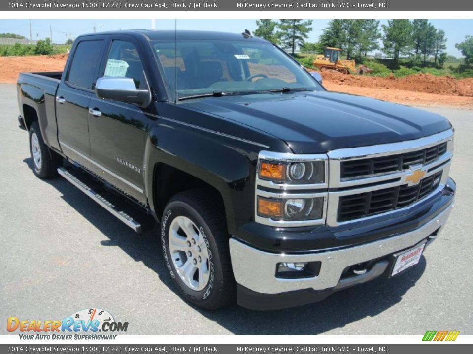 2014 Chevrolet Silverado 1500 LTZ Z71 Crew Cab 4x4 Black / Jet Black Photo #1